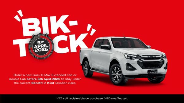 Will new tax changes in April effect your Isuzu?