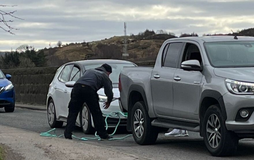 Traffic jam clears after breakdown on Connel Bridge