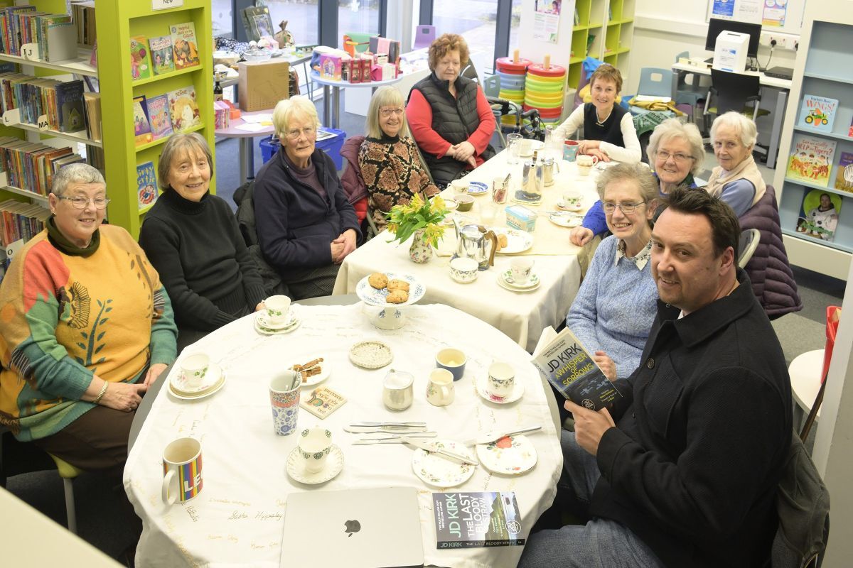 Award winning crime author explores death by chocolate cake in Caol