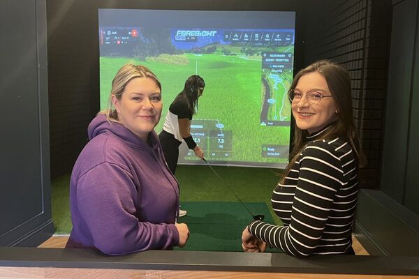 Golf simulator encourages female talent