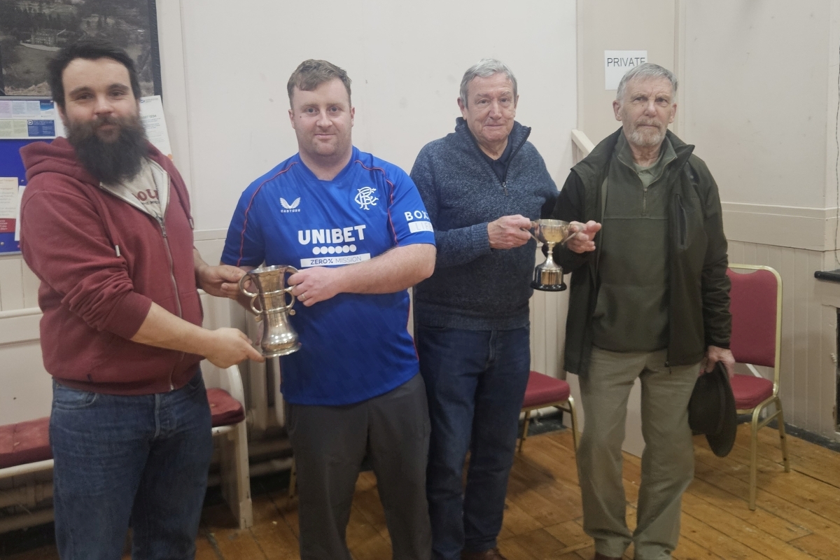 Scott MacIntyre's team, winning both the Skips Cup and Inter Skips Cup: Allan Duff, Scott MacIntyre, Jim MacMillan and David Duff. Photograph: Archie MacColl-Smith Scott MacIntyre's team, winning both the Skips Cup and Inter Skips Cup: Allan Duff, Scott MacIntyre, Jim MacMillan and David Duff. Photograph: Archie MacColl-Smith