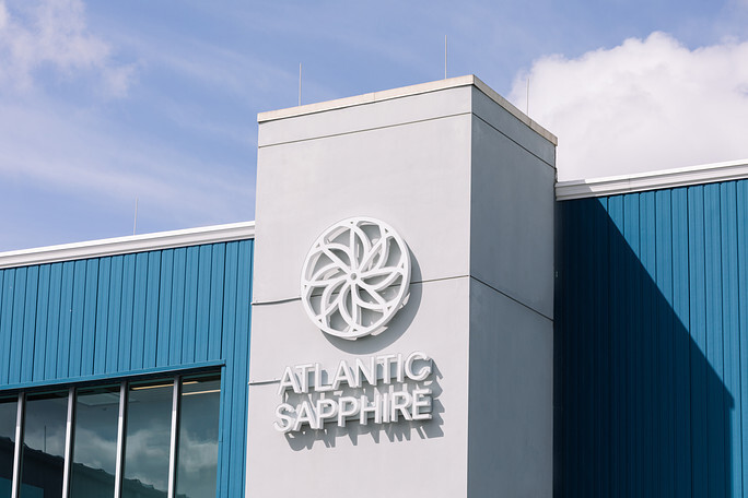 Atlantic_Sapphire_building_and_logo