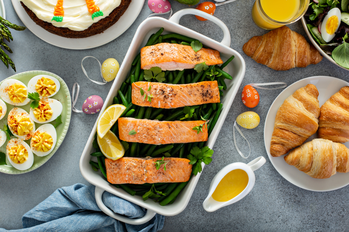 Roasted_salmon_and_green_beans_for_Easter_brunch_AdobeStock_334933609_20250416 Roasted_salmon_and_green_beans_for_Easter_brunch_AdobeStock_334933609_20250416