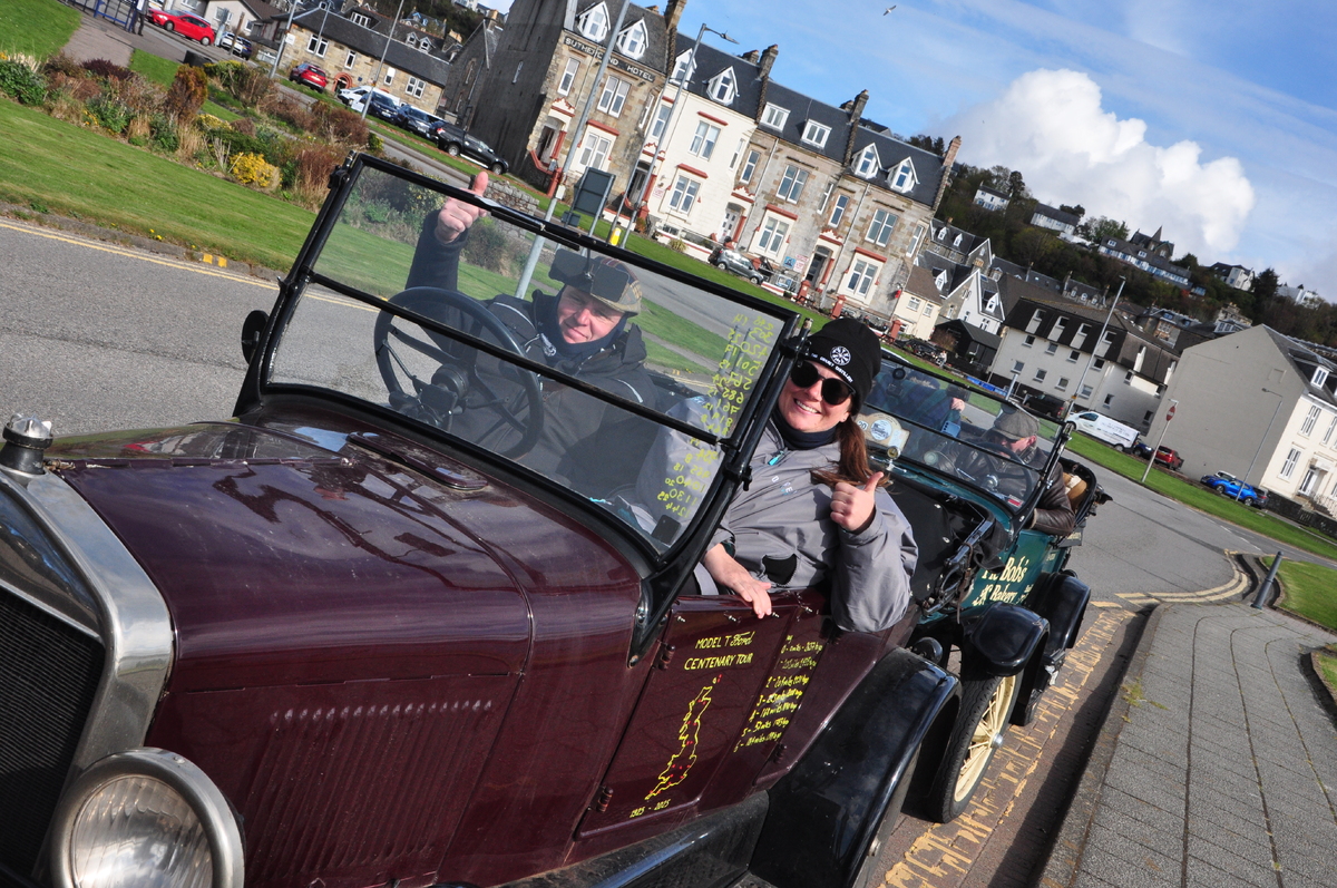 Model T Centenary Tour stops by Oban and Fort William