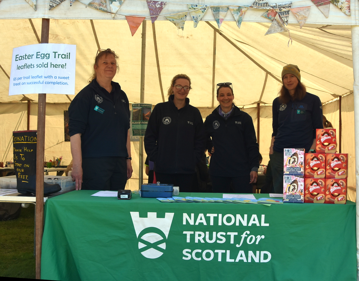 Welcoming members of the Arran Ranger Service organised the fun-filled day of activities on Easter Sunday.