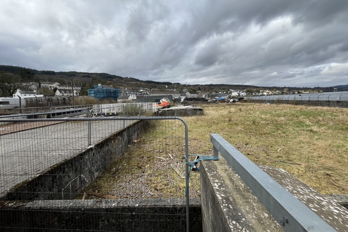 The old Gleaner oil site in Ardrishaig where a new distillery is proposed.