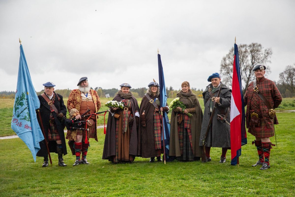 Participants in the commemorations came together before the event. Photograph: National Trust for Scotland.