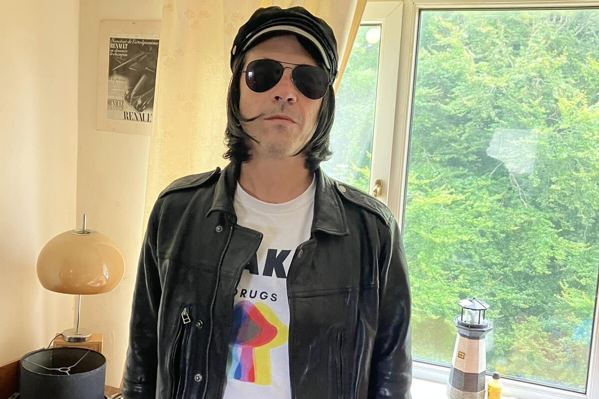 Paul McCabe of The Mushroom Club is both a well-known artist and musician from Brodick. Photograph: Paul McCabe. Paul McCabe of The Mushroom Club is both a well-known artist and musician from Brodick. Photograph: Paul McCabe.