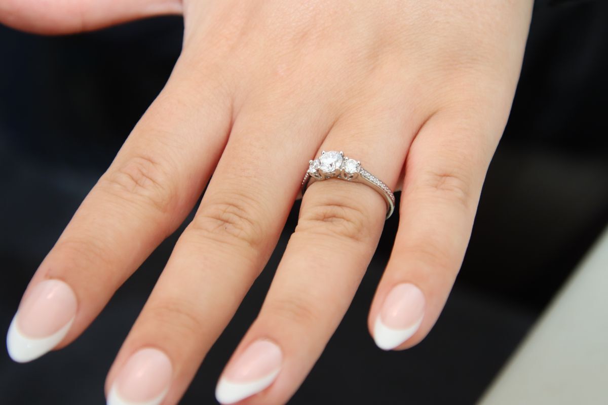 Lucy is now sporting a stunning engagement ring.