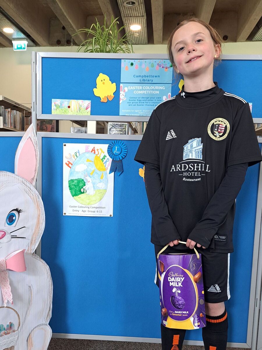 Evie Sinclair, 6-11 age winner.