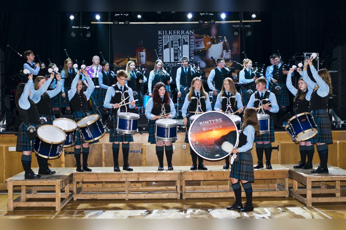 Kintyre Schools Pipe Band warm up for busy MOKFest