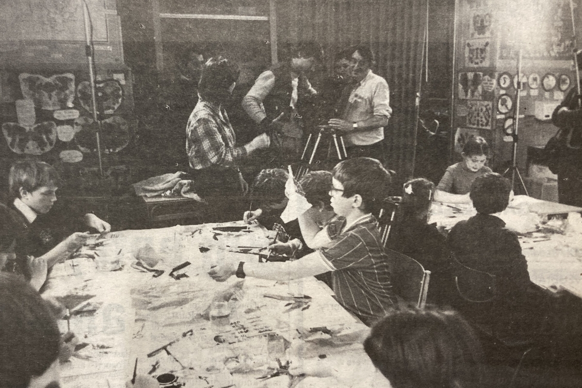 1985: TV in the classroom may not be very unusual these days but its presence does not usually make itself felt in quite so realistic a way as this - a film crew among the desks at Kilmartin Primary School. 1985: TV in the classroom may not be very unusual these days but its presence does not usually make itself felt in quite so realistic a way as this - a film crew among the desks at Kilmartin Primary School.