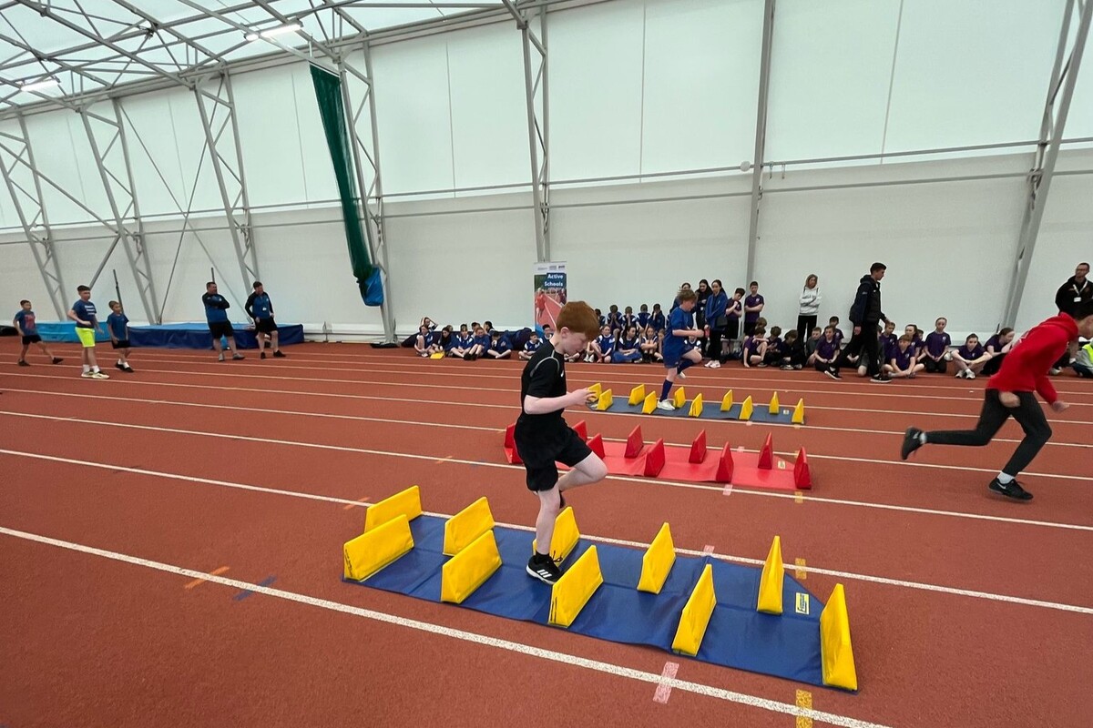 Archie Stewart going over the high steppers. Photograph: Ross Dobson. Archie Stewart going over the high steppers. Photograph: Ross Dobson.