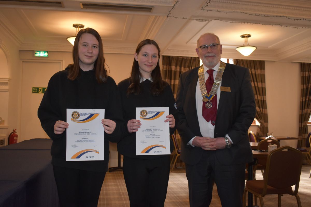 Ardnamurchan girls achieve Nationwide success in Rotary Young Writers competition
