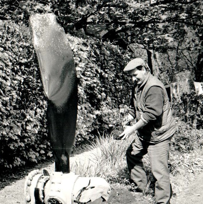 Charles Hendry plants an azalea beside the propeller at Arran Heritage Museum that was recovered from Ben Nuis to commemorate the air personnel who were killed on the Arran hills during World War II. Charles Hendry plants an azalea beside the propeller at Arran Heritage Museum that was recovered from Ben Nuis to commemorate the air personnel who were killed on the Arran hills during World War II.