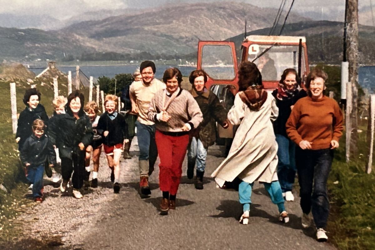 Valerie Livingstone running on Lismore for Bob Geldof's Run The World event in May 1986. She ran for miles! Photograph: The Livingstone family Valerie Livingstone running on Lismore for Bob Geldof's Run The World event in May 1986. She ran for miles! Photograph: The Livingstone family