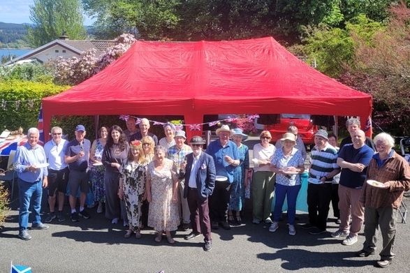 The Glengilp residents in Ardrishaig gathered to mark the VE Day 80th anniversary. The Glengilp residents in Ardrishaig gathered to mark the VE Day 80th anniversary.