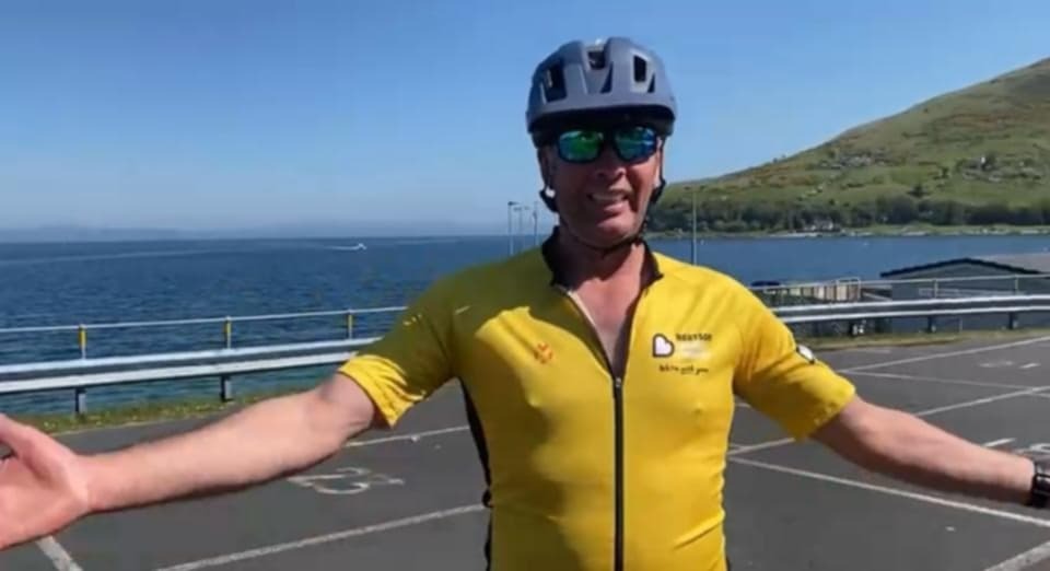 David Armour smashed the cycling challenge. David Armour smashed the cycling challenge.