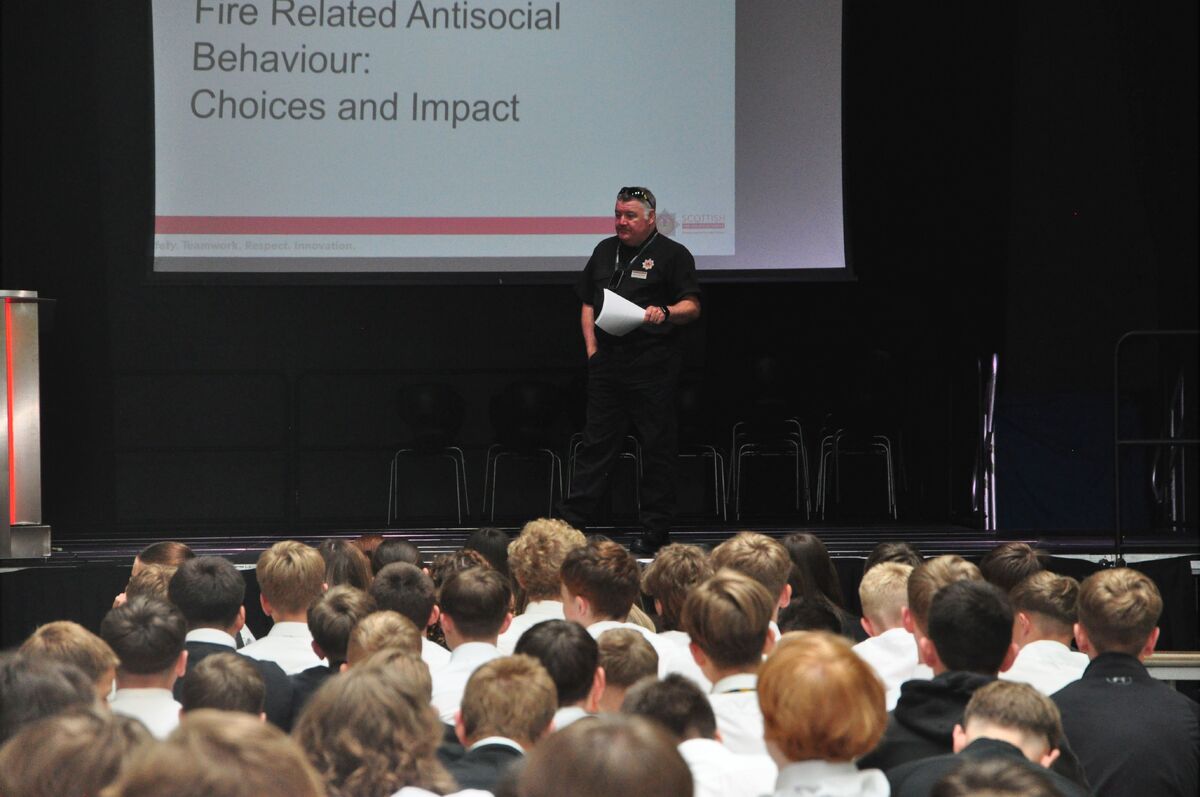 OW T21 Colin MacLean Fleming delivers talk of wildfires and deliberate fire starting OW T21 Colin MacLean Fleming delivers talk of wildfires and deliberate fire starting