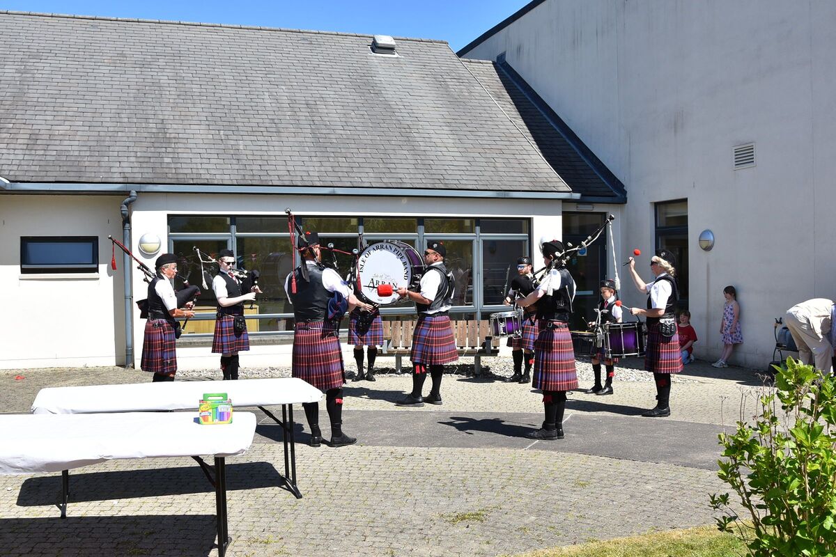 Arran Pipe Band were a very welcome addition at the garden party. Arran Pipe Band were a very welcome addition at the garden party.