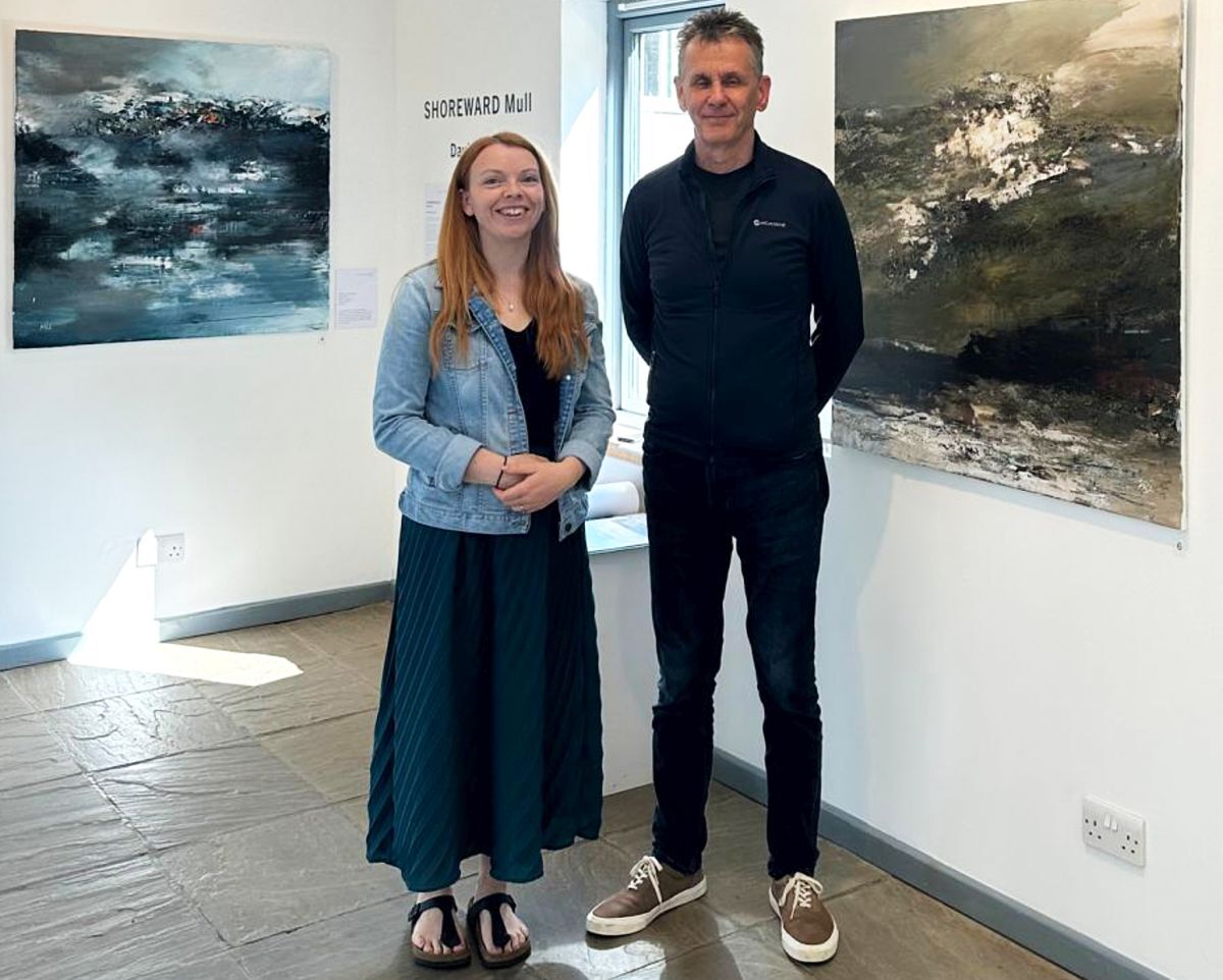 Calgary Gallery's Pippa Reade with artist David Page at one of his previous exhibitions. Calgary Gallery's Pippa Reade with artist David Page at one of his previous exhibitions.
