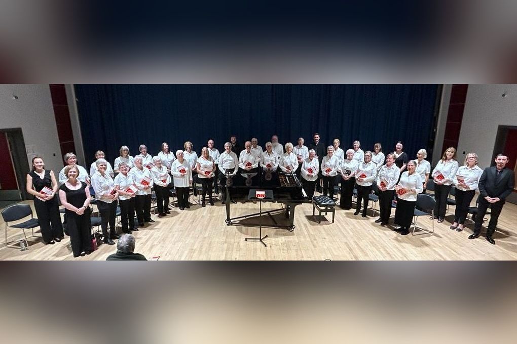 Arran Festival Chorus with soloists and Andrew Nunn at last year’s rehearsal. Photograph: McLellan Arts Festival. Arran Festival Chorus with soloists and Andrew Nunn at last year’s rehearsal. Photograph: McLellan Arts Festival.