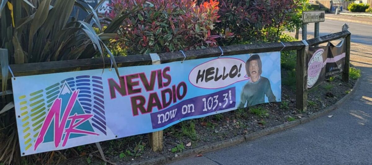Nevis Radio now on 103fm. Photograph: Simon Abberley Nevis Radio now on 103fm. Photograph: Simon Abberley