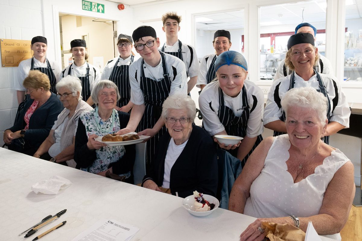 UHI students served up a treat for the Care Lochaber clients. Photograph: Iain Ferguson, alba.photos. UHI students served up a treat for the Care Lochaber clients. Photograph: Iain Ferguson, alba.photos.