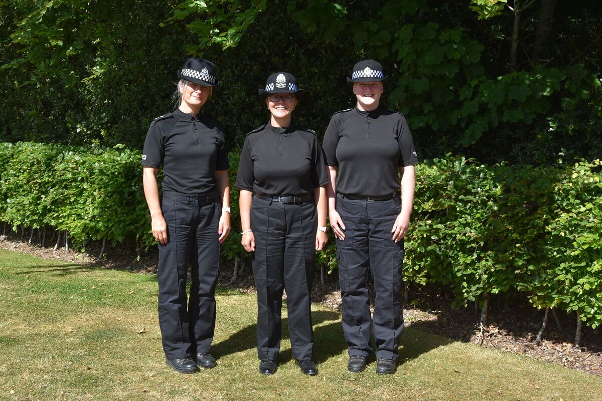 Locality policing inspector Lisa Thomson and divisional commander, chief superintendent Suzie Chow, along with Arran sergeant Clare Neilson, welcomed the new constables. Locality policing inspector Lisa Thomson and divisional commander, chief superintendent Suzie Chow, along with Arran sergeant Clare Neilson, welcomed the new constables.
