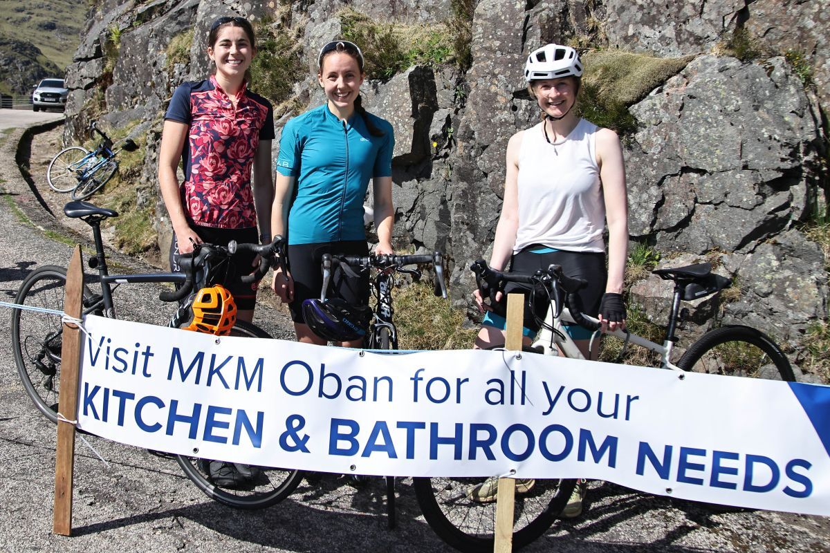 Cruachan Hill Climb's top three ladies. Photograph: Kevin McGlynn