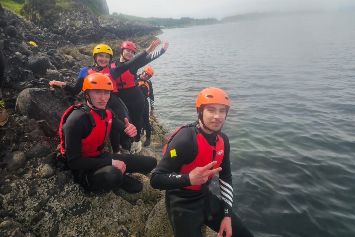 NO T23 Blue Triangle is 50 02 Supported Young People Coasteering web NO T23 Blue Triangle is 50 02 Supported Young People Coasteering web