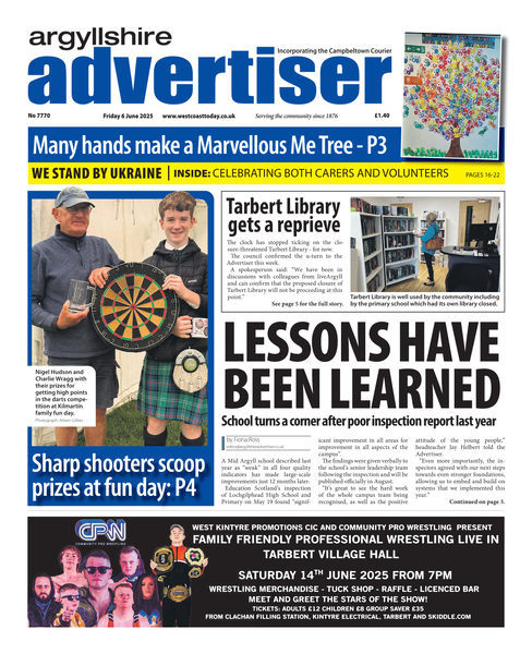 Argyllshire Advertiser 6th June 2025