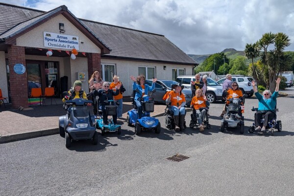 Arran’s first scootathon raises £3,000 for local MS support