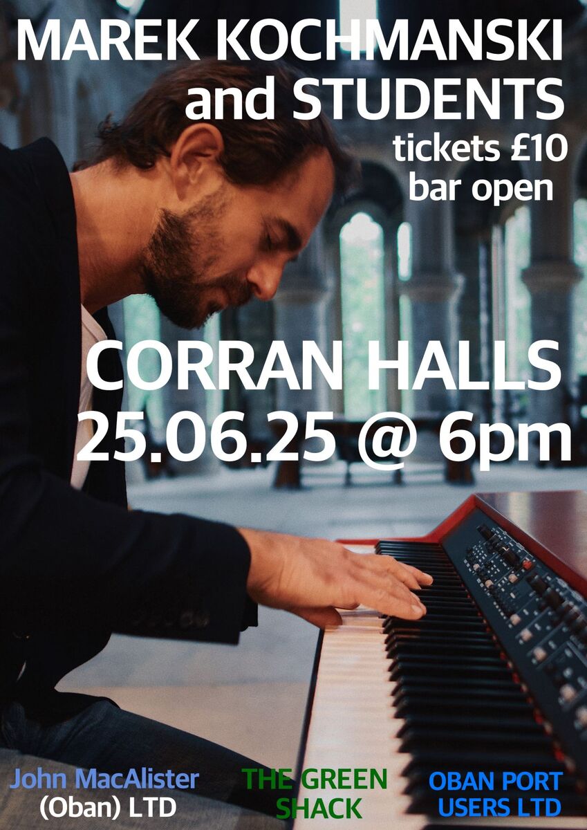 Oban piano recital set to hit all the right notes