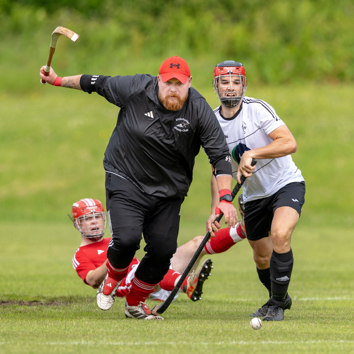 no t24 Kinlochshiel keeper Josh Grant has to act quickly to keep the ball from Daniel MacVicar (Oban). no t24 Kinlochshiel keeper Josh Grant has to act quickly to keep the ball from Daniel MacVicar (Oban).