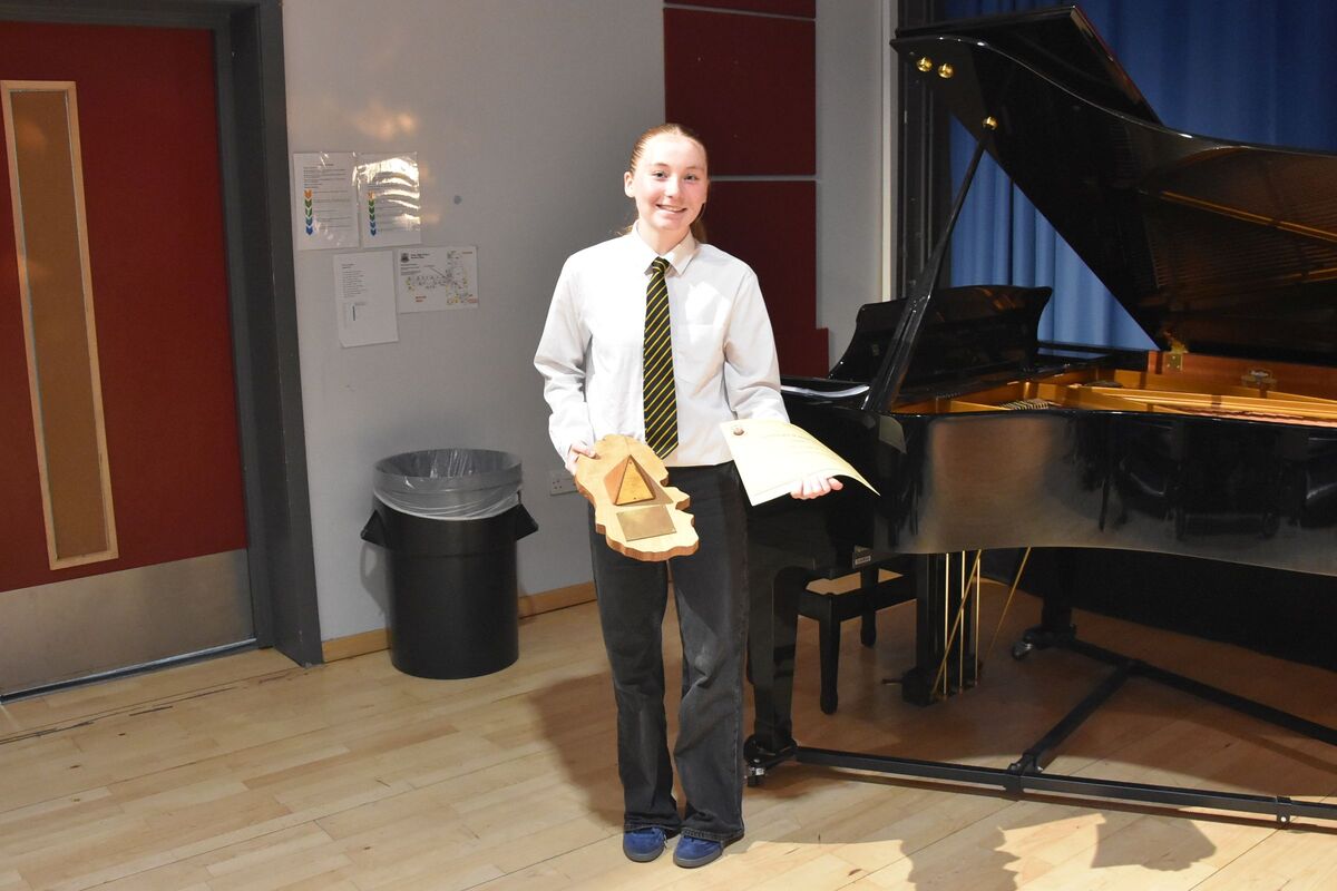 Katherine Coyle was awarded the Young Traditional Musician of the Year Trophy. Katherine Coyle was awarded the Young Traditional Musician of the Year Trophy.