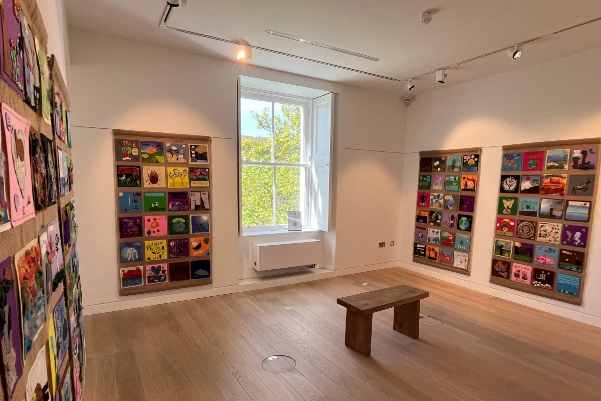 Sewing Hope exhibition. Photograph: Kilmartin Museum Sewing Hope exhibition. Photograph: Kilmartin Museum