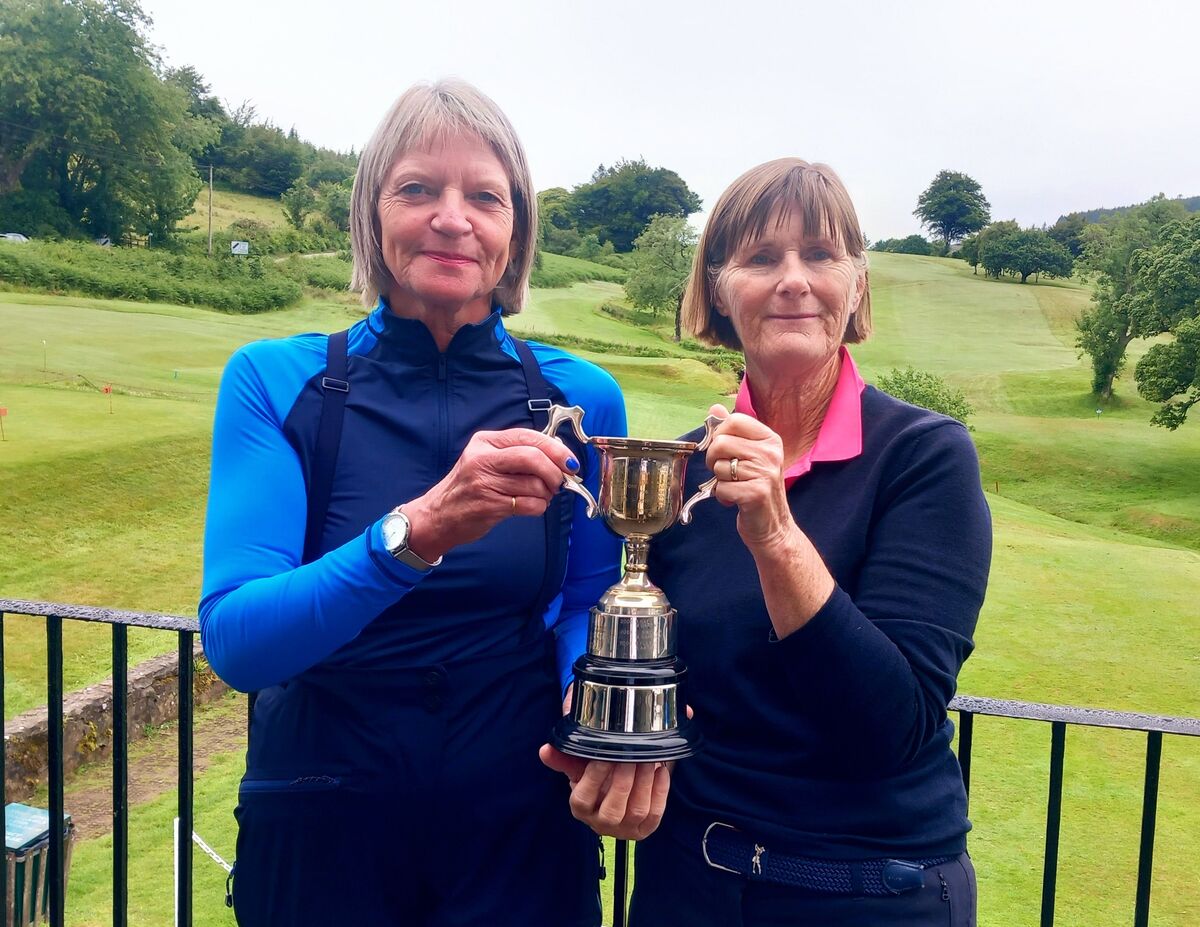 Gay Mackay and June Richardson, winners of the Grace Cannon competition at Lamlash. Gay Mackay and June Richardson, winners of the Grace Cannon competition at Lamlash.