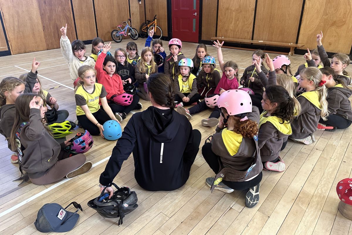 The girls were eager to learn from Charlotte.