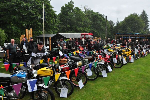"Twist your troubles away": Bikers weather life's storms at Arran show