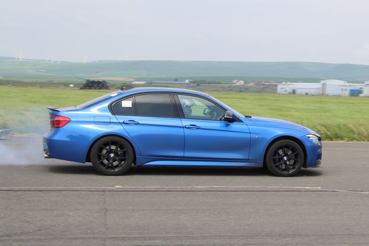 Southend’s Stephen MacPhail in action in his BMW 340i. Photograph: Kenny Craig.