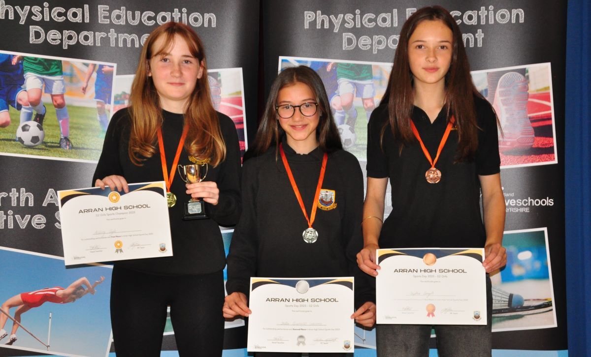 B27 Arran High School sports awards 04 S2 Girls