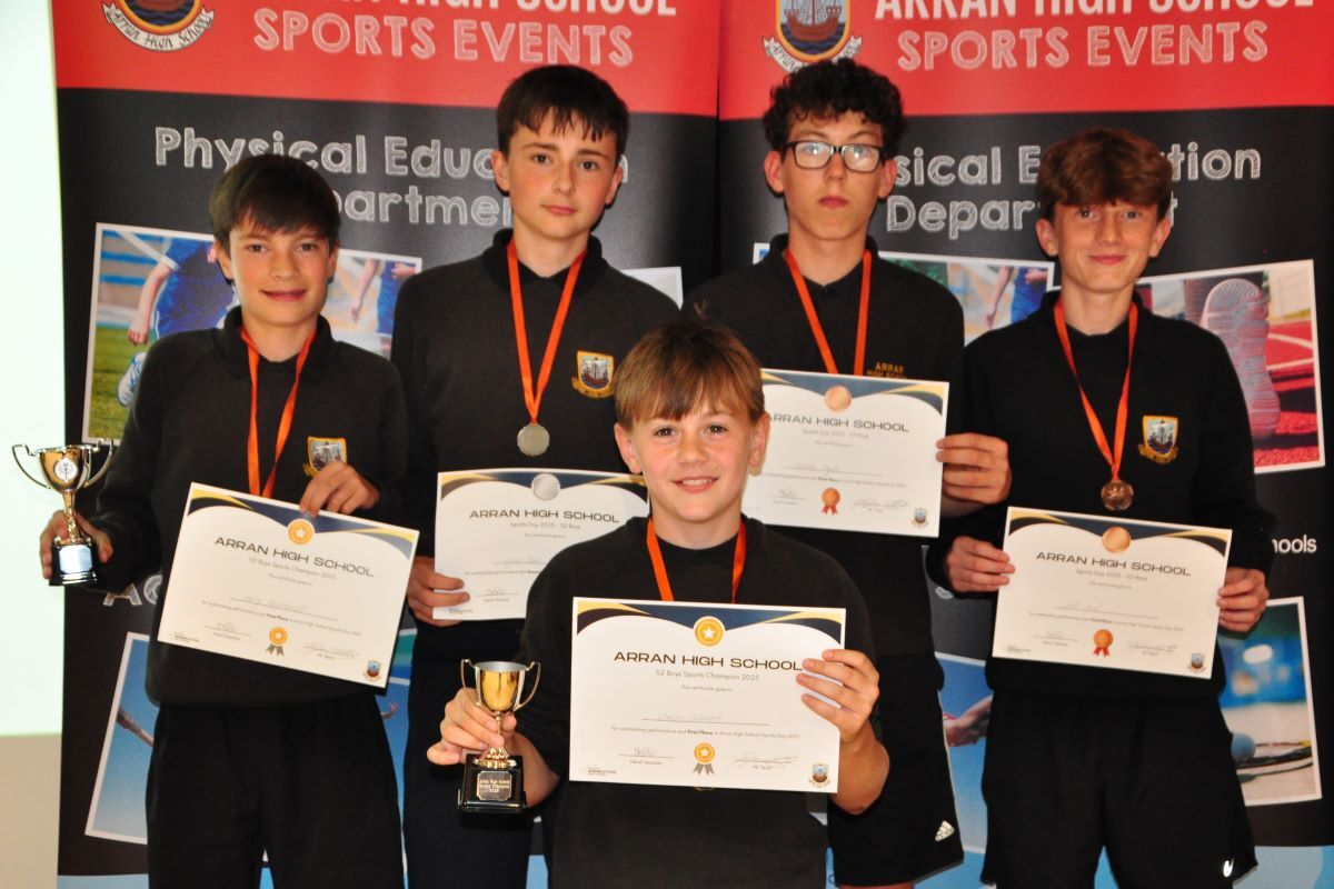 B27 Arran High School sports awards 05 S2 Boys