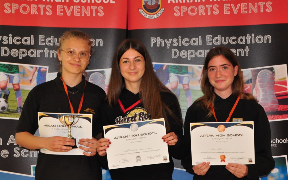 B27 Arran High School sports awards 06 S3 Girls