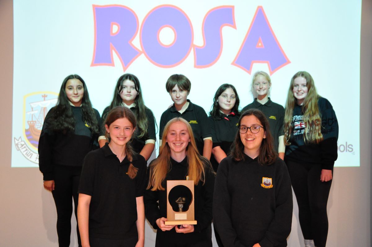 B27 Arran High School sports awards 11 Interhouse football champions Girls