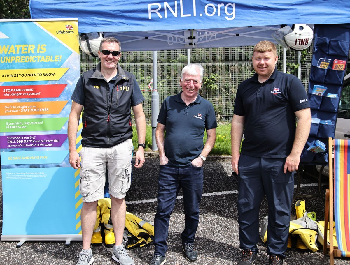 Oban RNLI team enjoying the sunshine. Photograph: Kevin McGlynn Oban RNLI team enjoying the sunshine. Photograph: Kevin McGlynn