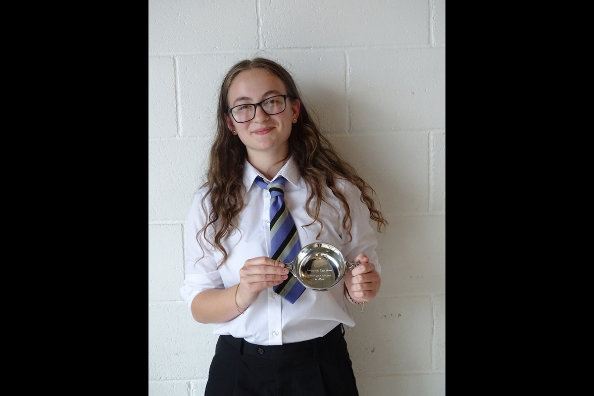 Louise Pendreigh won the LHS quaich for Excellence in Music. Photograph: Lochgilphead Joint Campus Louise Pendreigh won the LHS quaich for Excellence in Music. Photograph: Lochgilphead Joint Campus