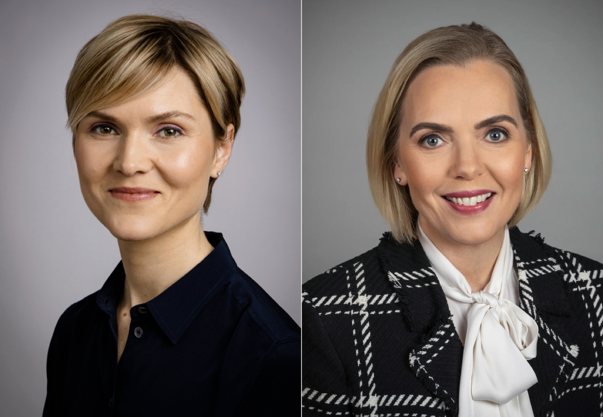 Kristrun Frostadottir(L) and Gudrun Hafsteinsdottir 20250704