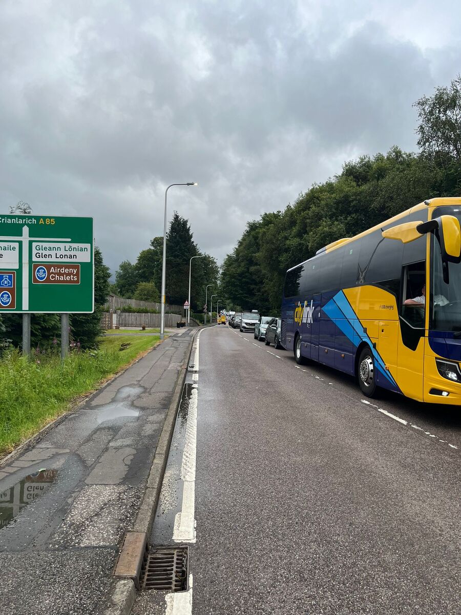 Long traffic backlog after Taynuilt crash