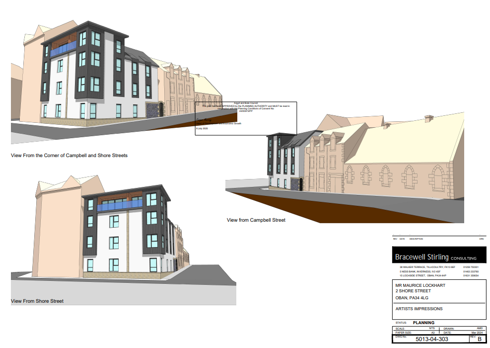 New holiday flats approved for central Oban